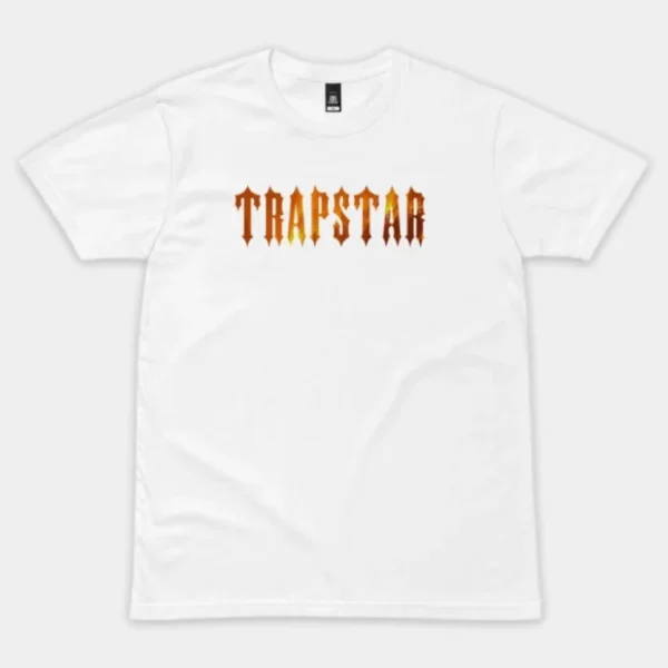 Maglietta Trapstar Fuoco Bianco